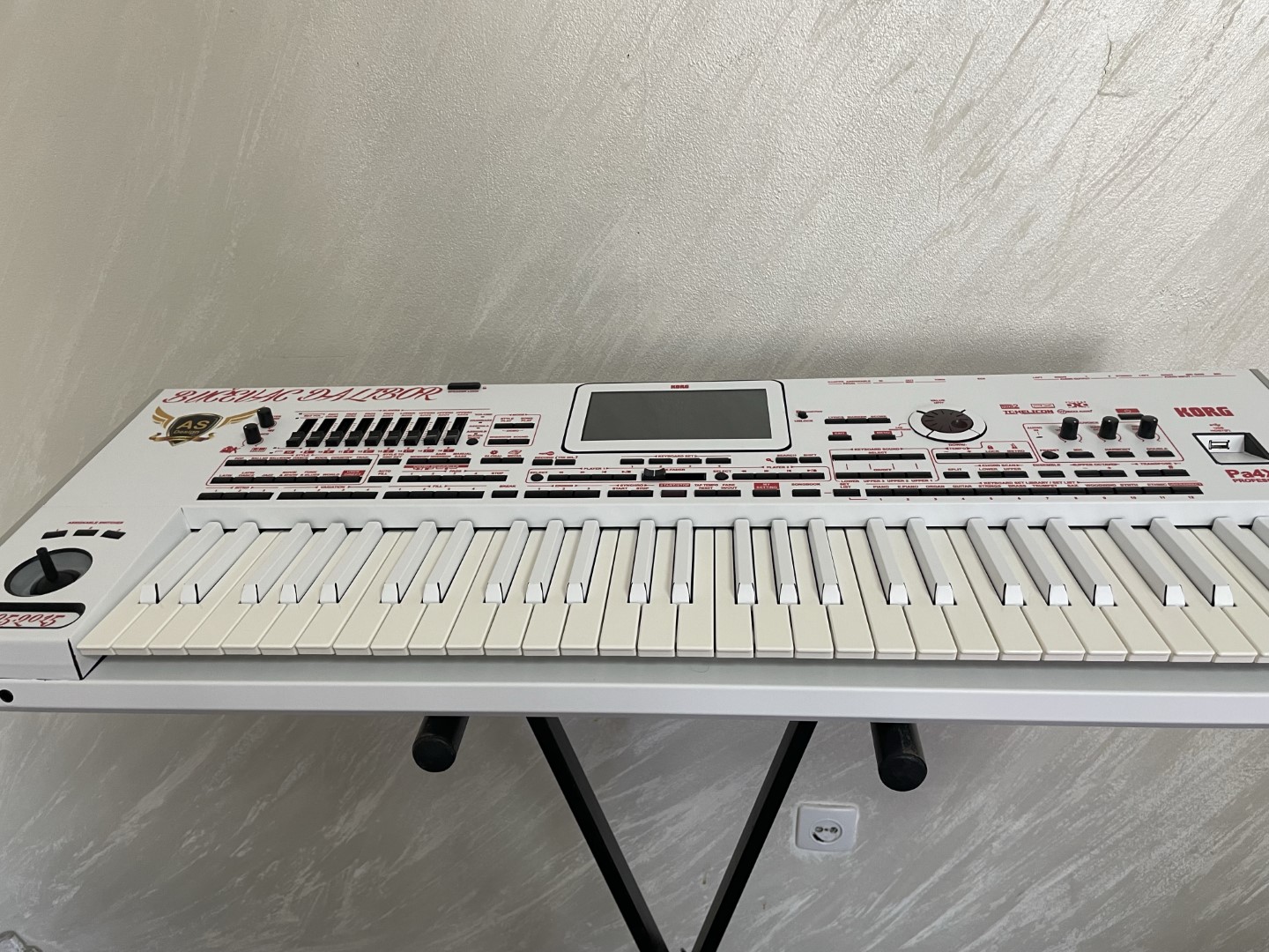 Korg Pa4x White Matte Red Font Folija 10