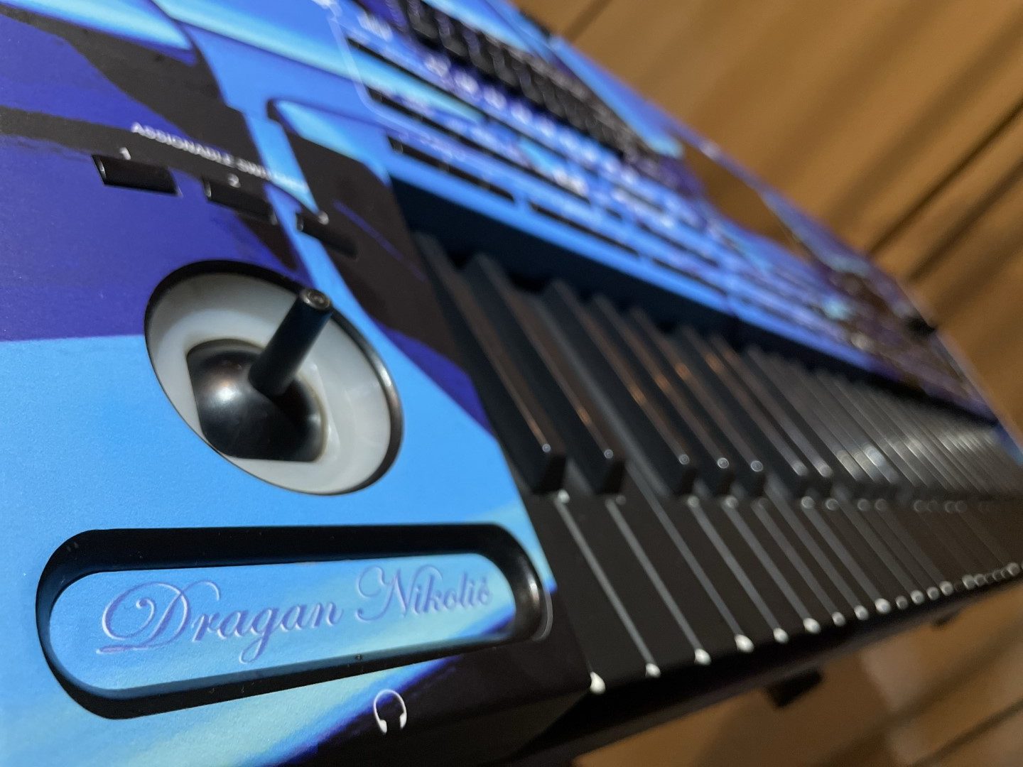 Print 3d Blue Cube Korg Pa4x61 Folija 11 Rotated