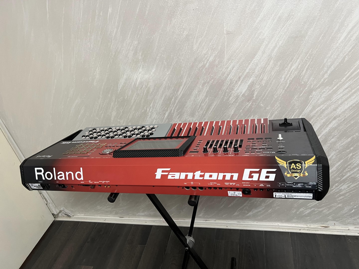 Print Black Red Gradient Cast Carbon Sides Fantom G6 Folija 38